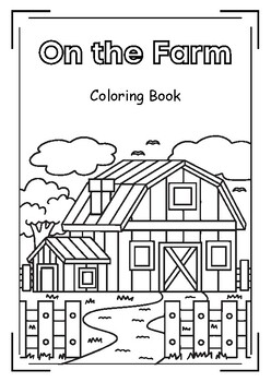 Preview of On the Farm Coloring Book with Vocabulary