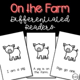 On the Farm {Differentiated Emergent Readers}