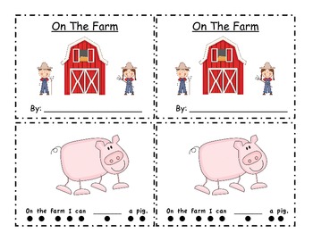 Preview of On the Farm- Emergent Reader Fry's First 100 Words