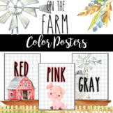 On the Farm Farmhouse Color Word Posters - classroom decor