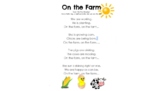 On the Farm-Poem/Song Phonics Focus - suffix -ing, Sight w
