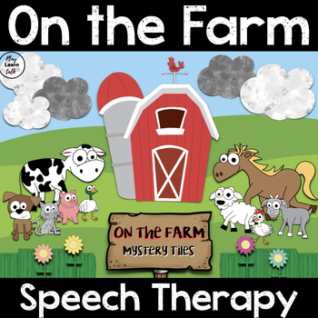 Preview of On the Farm - Preschool - Speech Therapy - Distance Learning - Boom Cards