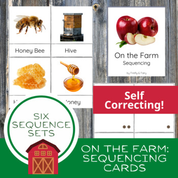 Preview of On the Farm Sequencing Cards / Montessori / Unit Study / Where Does It Come From