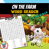 On the Farm Word Search Puzzle Printable Activity - FREE