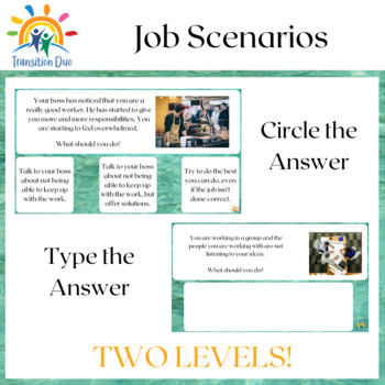 On the Job Scenarios by Transition Duo  TPT