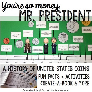 Preview of Presidents' Day Activities - Learn about US presidents through coins & more