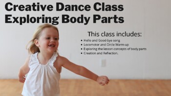 Preview of Creative Dance Lesson Plan for Exploring Body Parts