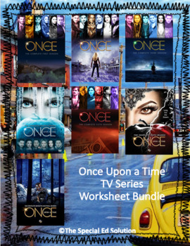 Preview of Once Upon A Time TV Show Worksheet Bundle