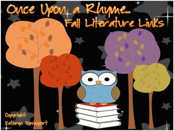 Preview of Once Upon a Rhyme- Fall Literature Links