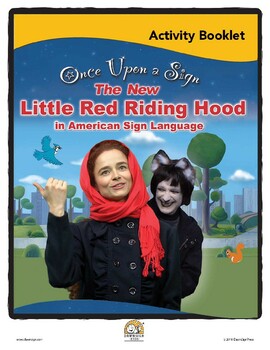 Preview of Once Upon a Sign Activity Booklet: Little Red Riding Hood (Video in ASL)