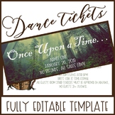 Once Upon a Time Dance Ticket Template