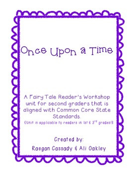 Preview of Once Upon a Time: Fairy Tale Reader's Workshop Plan