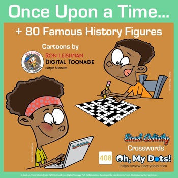 Preview of Once Upon a Time... History Figures. Crosswords / Oh my Dots