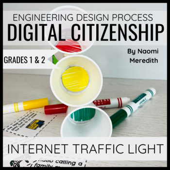 Preview of Internet Safety Traffic Light Digital Citizenship STEM Activity