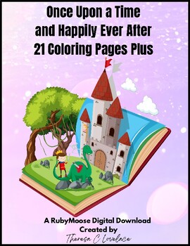 Preview of Once Upon a Time and Happily Ever After, 21 Coloring Pages PLUS/Fairy Tales
