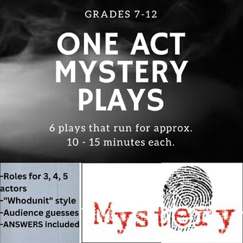 Preview of One Act Mystery Plays Collection