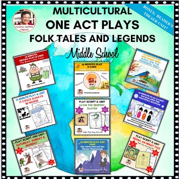 Preview of One Act Plays Folk Tales International Legends Grades Fourth and Up Royalty Free