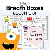 One Breath Boxes - Sight Words