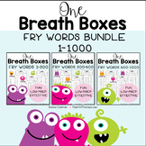 One Breath Boxes - Fry Words 1-1000 {BUNDLE}