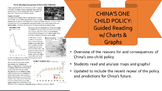 One-Child Policy Reading, Charts, & Questions Distance Learning