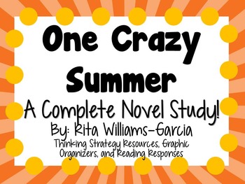 Preview of One Crazy Summer - A Complete Novel Study!