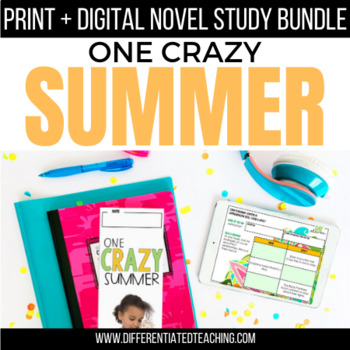 Preview of One Crazy Summer Novel Study: Book Unit for Book by Rita Williams-Garcia