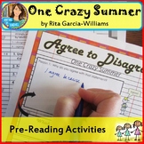 One Crazy Summer-- Pre-Reading Activities