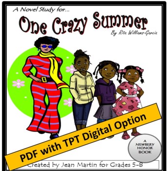 Preview of One Crazy Summer, by Rita Williams-Garcia: A PDF & EASEL Novel Study