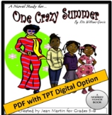 One Crazy Summer, by Rita Williams-Garcia: A PDF & EASEL N