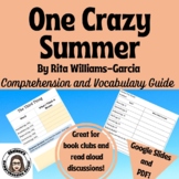 One Crazy Summer Comprehension Questions and Vocabulary (G