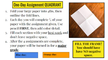 Preview of One Day Assignments Quadrant 3 (E.O.Y)
