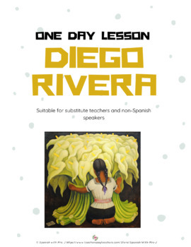 Preview of One Day Lesson or Sub Plan - Diego Rivera