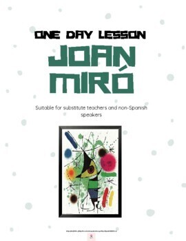 Preview of One Day Lesson or Sub Plan - Joan Miró