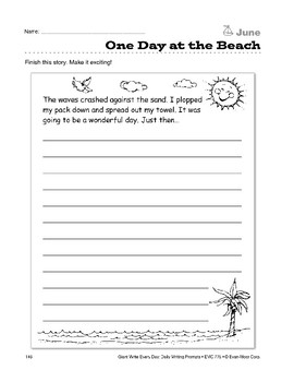 One Day at the Beach by Evan-Moor Educational Publishers | TPT