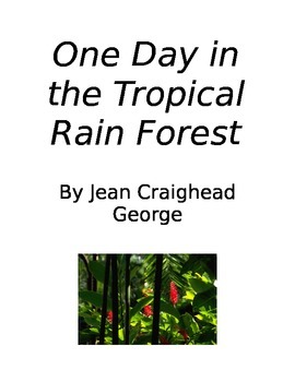 Preview of One Day in the Tropical Rain Forest Literature Circle Assignment Packet