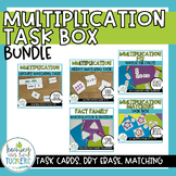 One Digit Multiplication Task Box Bundle | Third Grade Mat