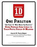 One Direction Song Lyrics Poetry Activity