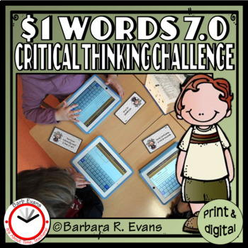 Preview of ONE DOLLAR WORDS 7.0 Critical Thinking Because of Mr. Terupt Extension