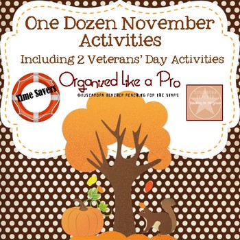 Preview of One Dozen November Activities