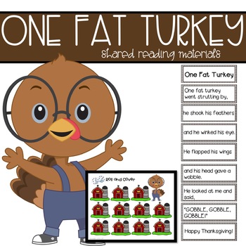 Preview of One Fat Turkey Shared Reading with Poetry