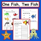 One Fish, Two Fish, Red Fish, Blue Fish Worksheets: dr seu