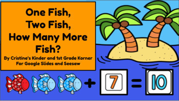 Preview of One Fish, Two Fish, How Many More Fish?  For Google Slides and Seesaw