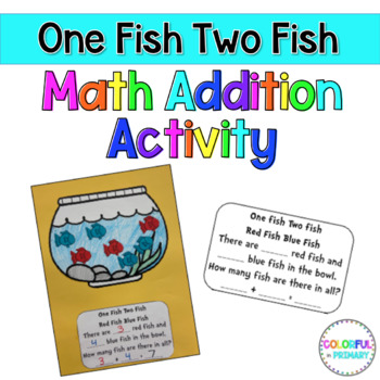 Preview of One Fish Two Fish Math Addition Activity