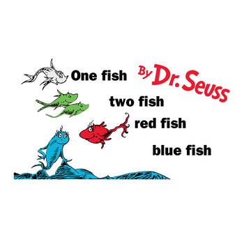 One Fish Two Fish Red Fish Blue Fish Svg, Dr Seuss Svg, Fish Svg, Cat ...