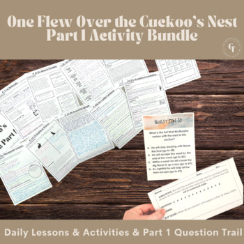 Preview of One Flew Over the Cuckoo's Nest Part 1 Activities BUNDLE