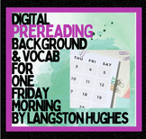 One Friday Morning short story, Langston Hughes Prereading