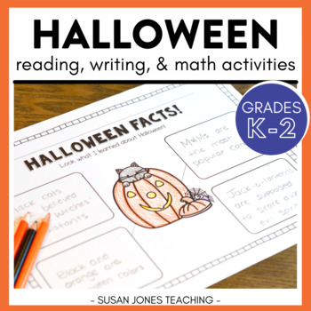 Preview of Halloween Activities | Reading, Writing, Math, and Craft!