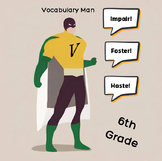 One Hundred 6th Grade Vocabulary Words - Gap-Fill, Workshe