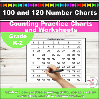 One Hundred Charts for Math Counting Practice by My Kinder Garden