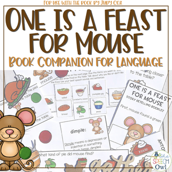 Preview of One Is A Feast For Mouse A Book Companion For Language
